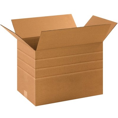 BMD171112R Multi-Depth Corrugated Boxes, 17 1/4''L x 11 1/2''W x 12''H, Kraft (P...