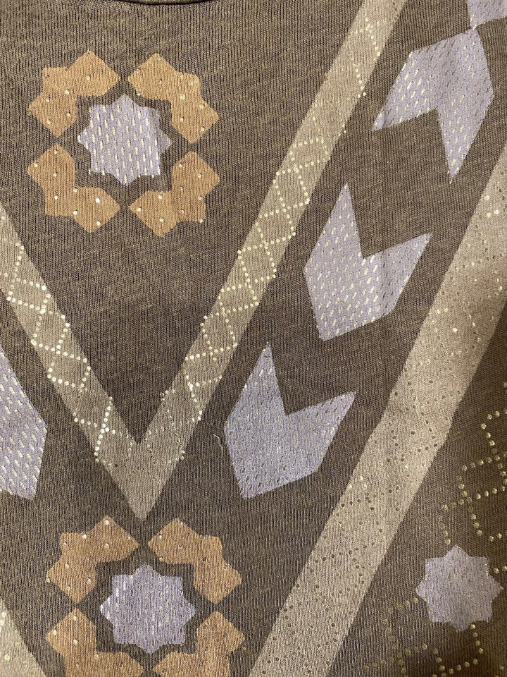 American Eagle Outfitters Women’s Tank Top Large Brown Aztec Geometric Print - Image 2 of 4