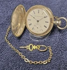 Vintage/Antique Elgin 18 size 3 Oz Coin Silver Hunter Case 536332 KWKS AS IS