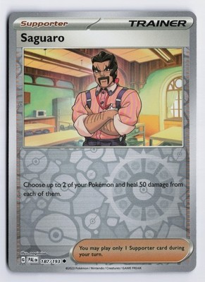 Saguaro - PAL #187/193 SV02: Paldea Evolved Reverse Holofoil NM