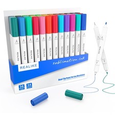 REALIKE Dual Tip Infusible Pens - 36pc Set, Compatible w/ Cricut Joy/Xtra