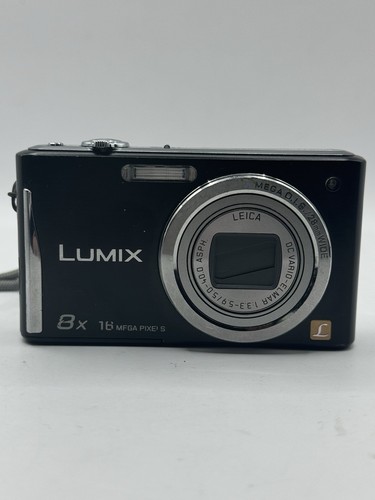 Black Panasonic Lumix DMC-FS35 digital camera - Spares Repairs - Has Faults