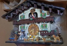 Anton Schneider German Black Forest Musical Cuckoo Clock Wander New Old Stock 