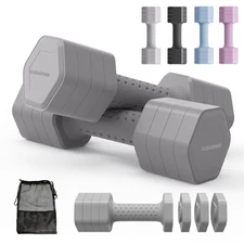 Adjustable Dumbbell Non-Slip Grip Home Gym Training