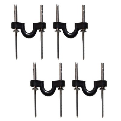  4 Stück Nylon Deck Loop Einfach zu installieren C Buckle Pad Eye Rigging Kit