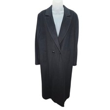 Riel Coat Company Black Wool Cashmere Blend Long Coat Women’s Classic USA Made