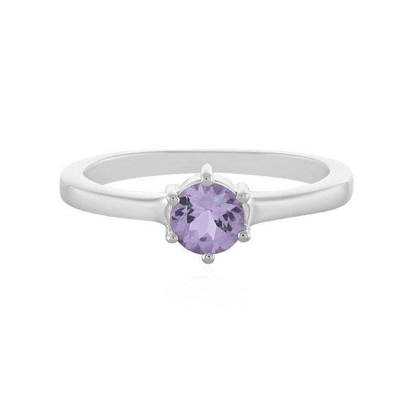 Cavill Tansanit Ring 0,49Ct Rundschliff Sterlingsilber Platin Echtschmuck Damen--image