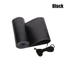 15" DIY Steering Wheel Cover Leather For Ford F150 F250 F-350 Super Duty