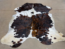 Superior Quality Brazilian Exotic Multi Color Cowhide Rug size appro 6x7ft Exact