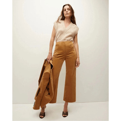 NWT Veronica Beard DOVA PANT Corduroy Khaki Size 10