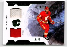2011-12 Artifacts Horizontal Jerseys Patches Emerald Matt Stajan Patch Jersey