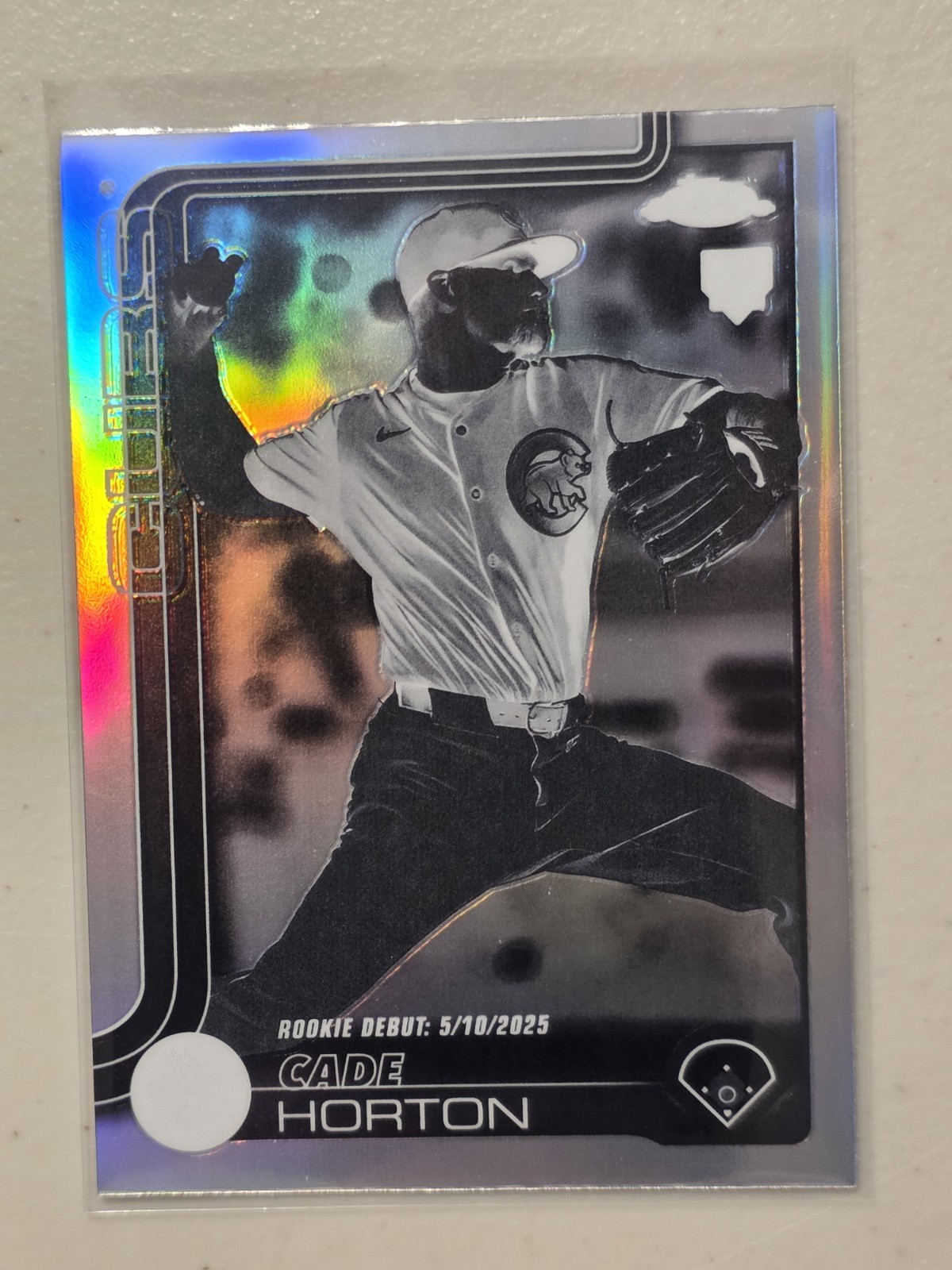 2025 Topps Chrome Update Cade Horton Negative Refractor Rookie RC #USC102 NM