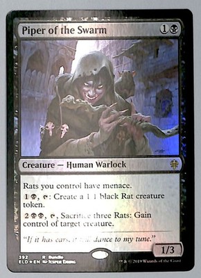 Piper of the Swarm - Foil - 392 - Throne of Eldraine (ELD) Promo MTG