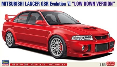 Hasegawa 20803 1/24 Model Kit Mitsubishi Lancer Evolution VI Evo 6 Low Down Ver.