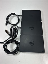 Lot of 3 Dell WD15 K17A USB-C Thunderbolt Docking Station