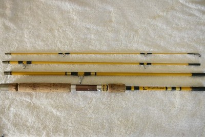 Vtg Wright & McGill M4NBSU 75 4 Piece 7 1/2' Combo Spin Fly Rod Mini Ferrules