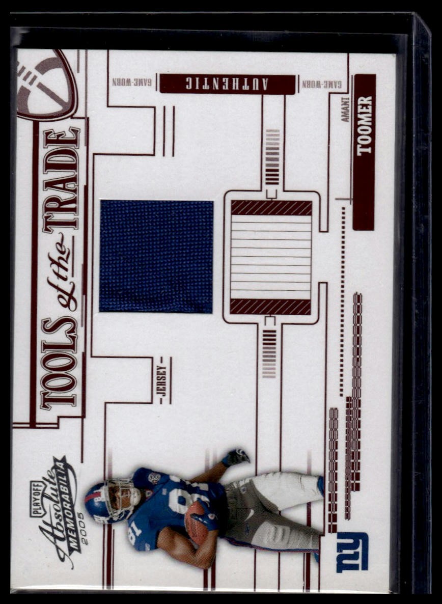 2005 Playoff Absolute Memorabilia #TT-3 Amani Toomer Red #/100