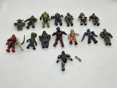Mega Bloks Construx Halo Action Figure Lot , Mega Bloks Parts 