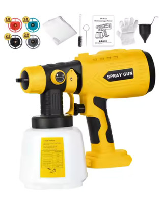 Electric Spray Paint Gun 1000ML Cordless Paint Sprayer Electric Paint