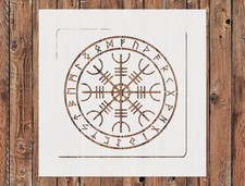 Reusable Plastic Journal Stencil Template for Rune Patterns DIY Craft - Stenc  