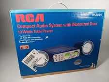 VINTAGE Y2K RCA RS2035 CD R/RW Stereo Radio Tuner 2 Speakers Remote NEW/OPEN BOX