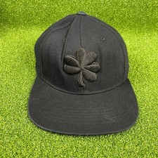 Vintage University Of Notre Dame Black Clover Baseball Cap Hat One Fit