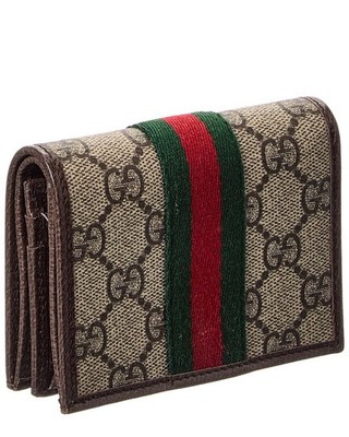 786132/GUCCI GGスプリームキャンバス 007・115・6087 Gucci Ophidia Small Gg Supreme Canvas & Leather Wallet Women's