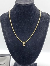 Collier Ted Lapidus plaqué or pendentif cœur vintage avec écrin authentique