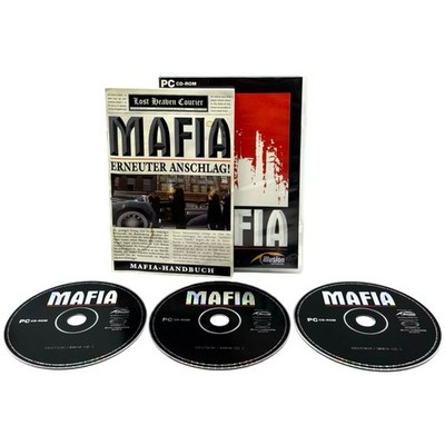 Mafia PC CD gereinigte Hülle mit Handbuch Deutsch 3 CDs Illusion Softworks