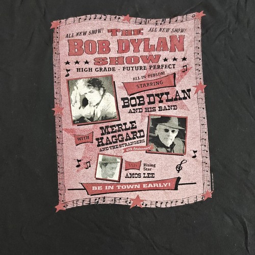 2005 Bob Dylan Merle Haggard Tour Shirt Adult XXL Amos Lee Rare Concert Tee - Picture 2 of 8