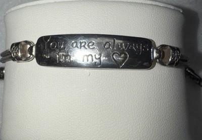 Brighton 6  Braclet  You Are Always In My Heart  Chain Silver-Tone&Pouch JWBRT-1