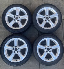 Genuine Audi A4 B9 17” Alloy Wheels 5 Spoke Silver 8K0601025 Set x4