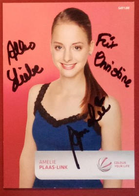 Amelie Plaas-Link Hand aufs Herz Rosenheim-Cops autograph signed 4''x6'' photo