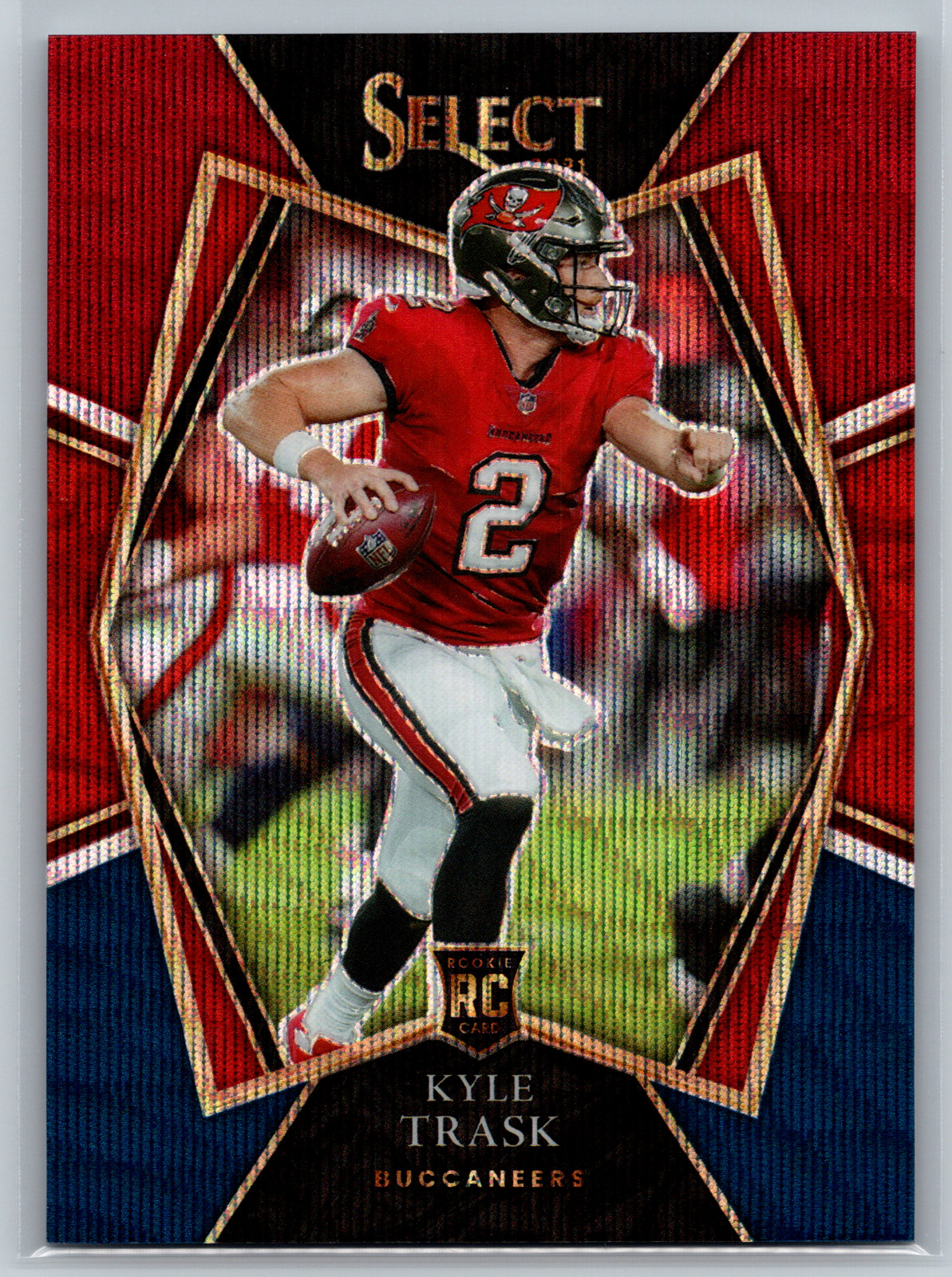 Kyle Trask 2021 Panini Select Tri-Color Prizm Rookie /199 #163 Buccaneers