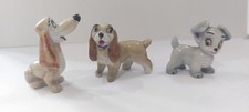 Disney Lady and The Tramp Wade 3 rare figurines