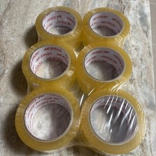 6 Rolls 2" 110 Yards Heavy Duty Clear Packing Tape for Packaging Shipping Moving