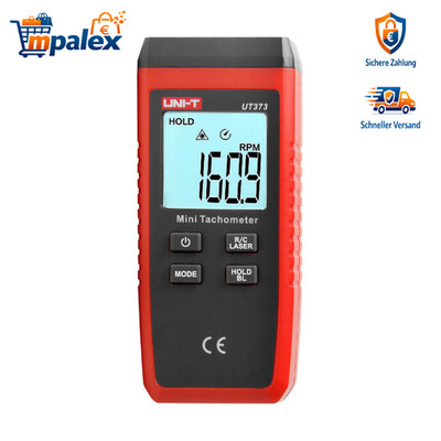 Drehzahlmesser Berührungslos UT373 LCD Laser Tachometer Digital RPM Messung