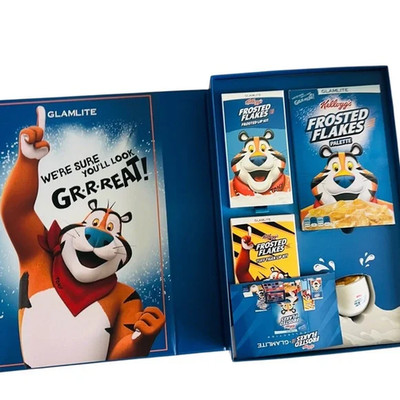 Glamlite x Kellogg s Frosted Flakes PR Box Full Collection Makeup Set