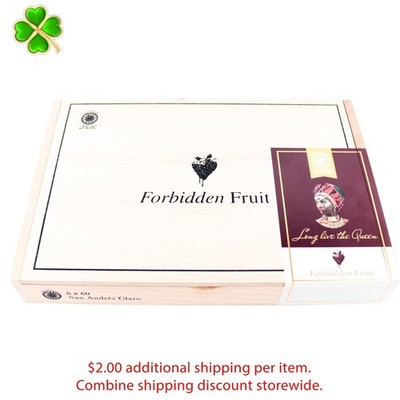 Forbidden Fruit San Andres Claro Empty Wood Cigar Box 10'' x 7'' x 1.25''