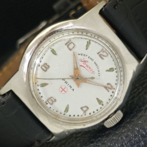 OROLOGIO VINTAGE WEST END WATCH CO CARICA SWISS BOY QUADRANTE COLORE BIANCO a700135-1