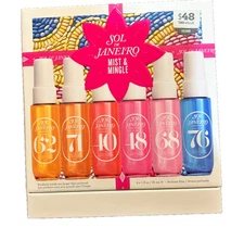 6 Pc Sol de Janeiro Mist & Mingle Cheirosa Fragrance Gift Set 6x 30mL New in Box