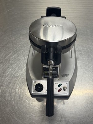 Waring Pro Belgian Waffle Maker Restaurant Style Rotating WMK300 Tested/ Works!