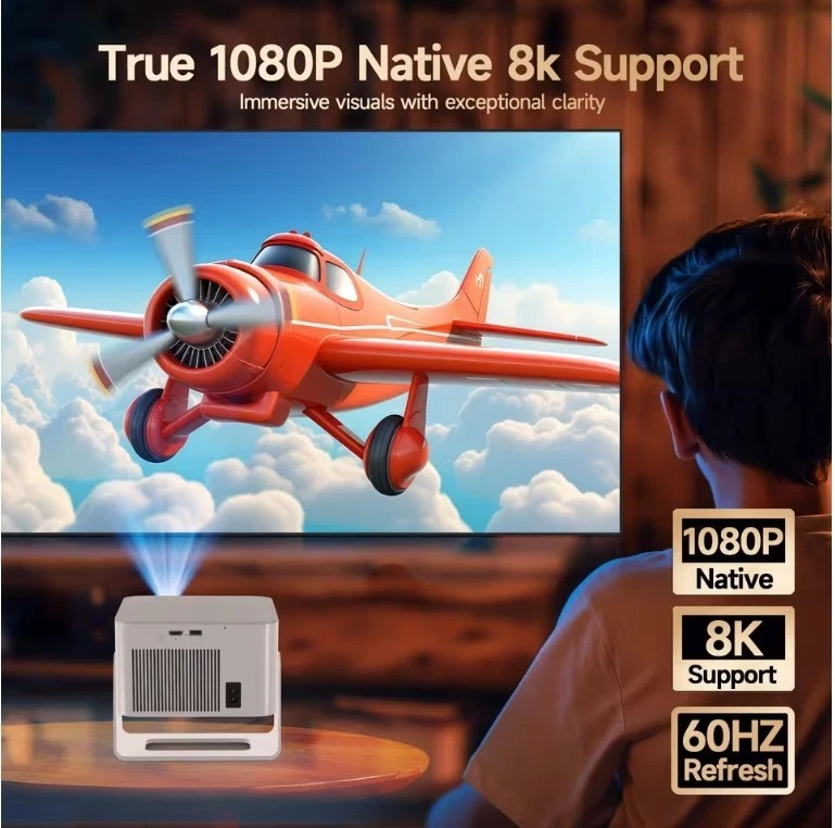 Magcubic HY350 Max Android 14 900ANSI Projector 8K 1080P Auto Foxus Wifi HDMI - Image 4 of 4