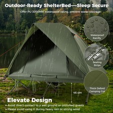 Integrated Double Person Camping Cot Tent Off Ground Outdoor Bed