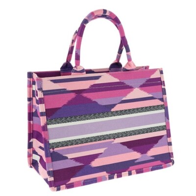 Rigid Modern Tote Pink - Lunchbag/ Shopper/ Mum Bag/ Wickeltasche/ Wickeltasche