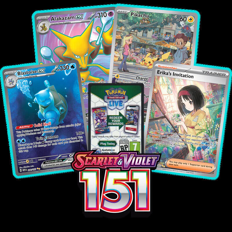 Pokémon Scarlet & Violet-151 Choose Your Card! All Ex, Holo's, Full Art + in NM!