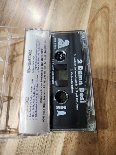 2 Damn Desi Cassette Tape TVS Bhangra Sadiq Sharif Bindrakhia Dilshad Akbar Kang - Picture 4 of 4
