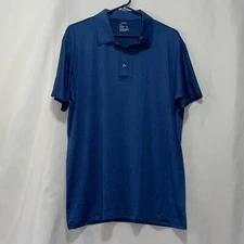 Telaleo polo shirt blue mens size large euc v1￼