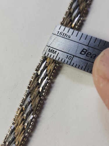 Ver Collar Gargantilla de 16"" Plata Esterlina 925 y Tono Oro - Imagen 4 de 12