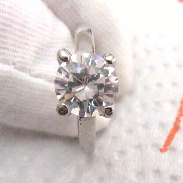 Silver ring hotsell with one stone